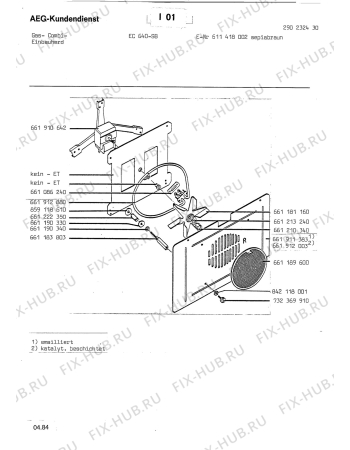 Взрыв-схема стиральной машины Aeg EC 640 SB - Схема узла Section4